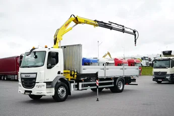 DAF LF / 250 / SKRZYNIOWY + HDS / HYVA HB-150 / PILOT / ROTATOR