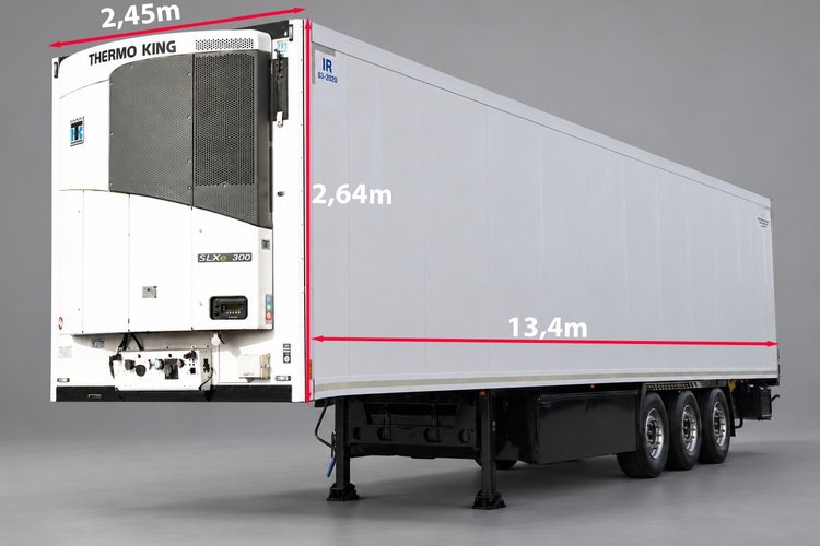 Krone CHŁODNIA / THERMO KING  SLXe 300 / OŚ PODNOSZONA /  SAF / KOSZ NA PALETY zdjęcie 2