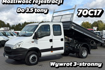 Iveco Daily 70C18 V H (70C17) Doka Brygadówka 7 osób Wywrot 3-stronny MEILLER (50C18 35C15)