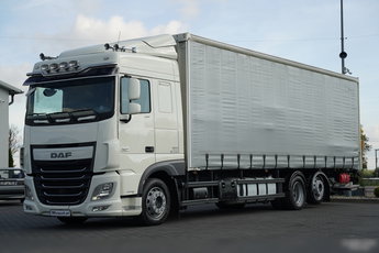 DAF XF 460 / 6x2 / FIRANKA - 9.4 M / SOLÓWKA / WINDA DHOLLANDIA - 1 500 KG / KLIMA POSTOJOWA / MOCNA PODŁOGA /