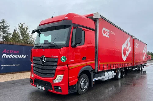 Mercedes ACTROS MP5 7.3+8.2 jumbo zestaw 38 palet 120m