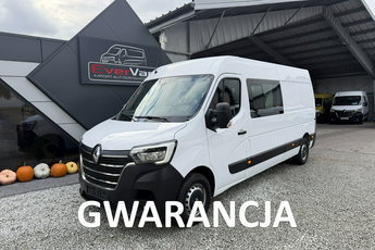 Renault Master max L3H2 6 osobowy brygadówka lift doka 110tys.km pełna opcja