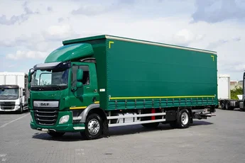 DAF CF / 290 / ACC / E 6 / FIRANKA + WINDA / 21 PALET / DŁ. 8.7 M / ŁAD. 8 380 KG