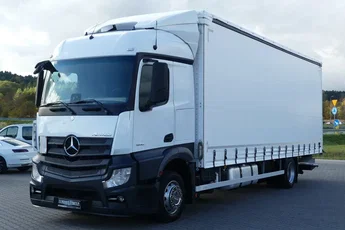 Mercedes ACTROS 1830 / FIRANKA 8.50m + WINDA / EURO 6 / ZADBANY /