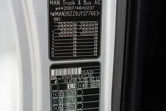 MAN TGM / 15.290 / ACC / E 6 / BURTOFIRANKA + WINDA / 18 PALET zdjęcie 3