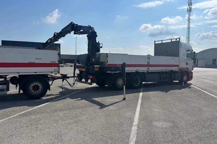 Scania R490 Palfinger PK 34002 SH E dźwig HDS Z Niemiec od pierwszego wlasciciela zestaw z przyczepą 6x wysów zdjęcie 4