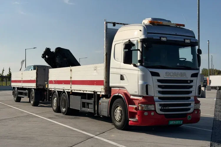 Scania R490 Palfinger PK 34002 SH E dźwig HDS Z Niemiec od pierwszego wlasciciela zestaw z przyczepą 6x wysów zdjęcie 5