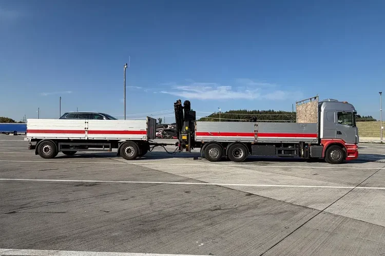 Scania R490 Palfinger PK 34002 SH E dźwig HDS Z Niemiec od pierwszego wlasciciela zestaw z przyczepą 6x wysów zdjęcie 7